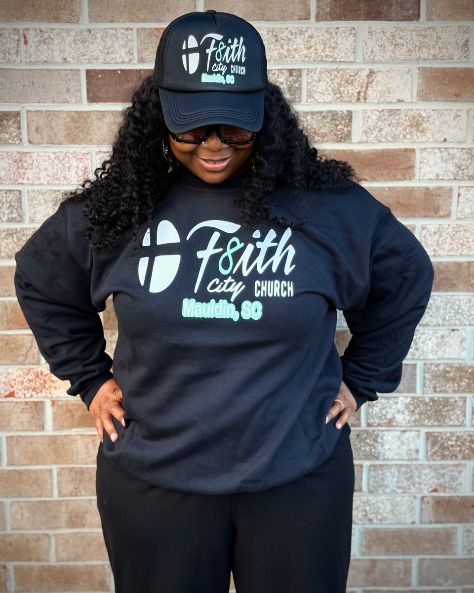 Church member wearing the Long Sleeve T-Shirt