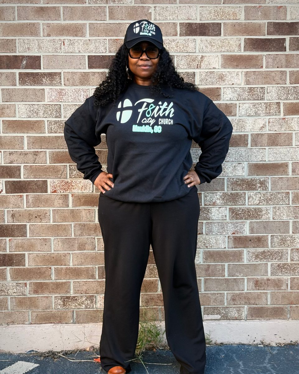 Church member wearing the Long Sleeve T-Shirt