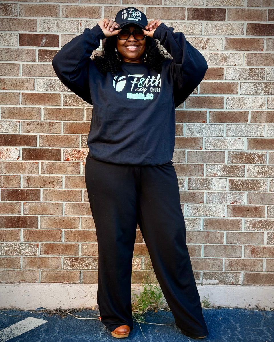 Church member wearing the Long Sleeve T-Shirt