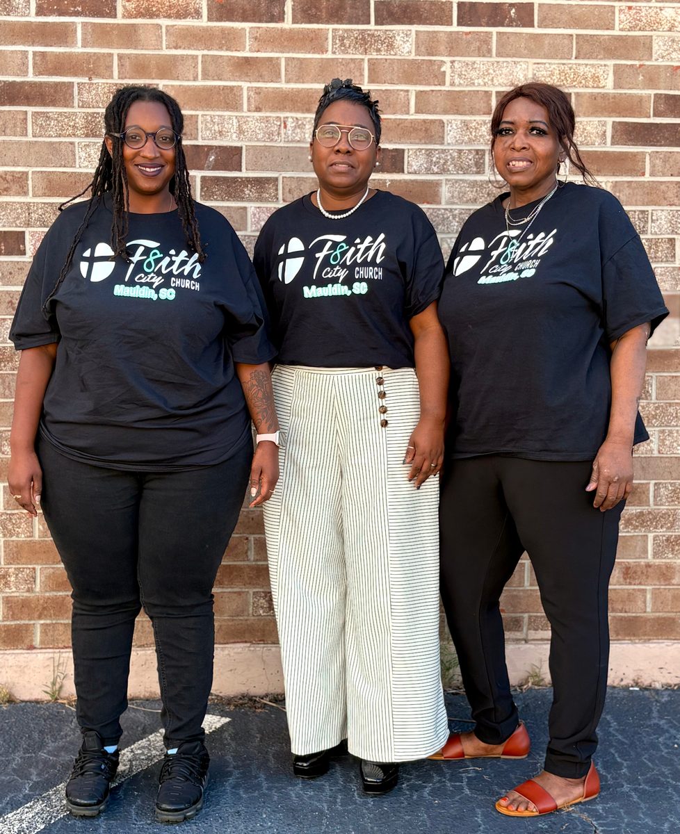 Church member wearing the F8ith City T-Shirt