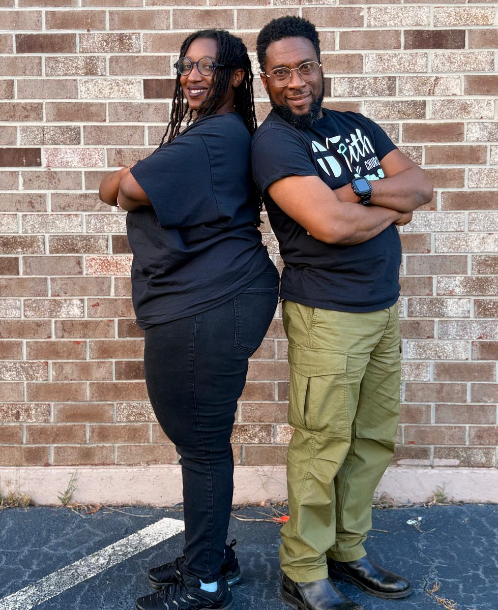 Church member wearing the F8ith City T-Shirt