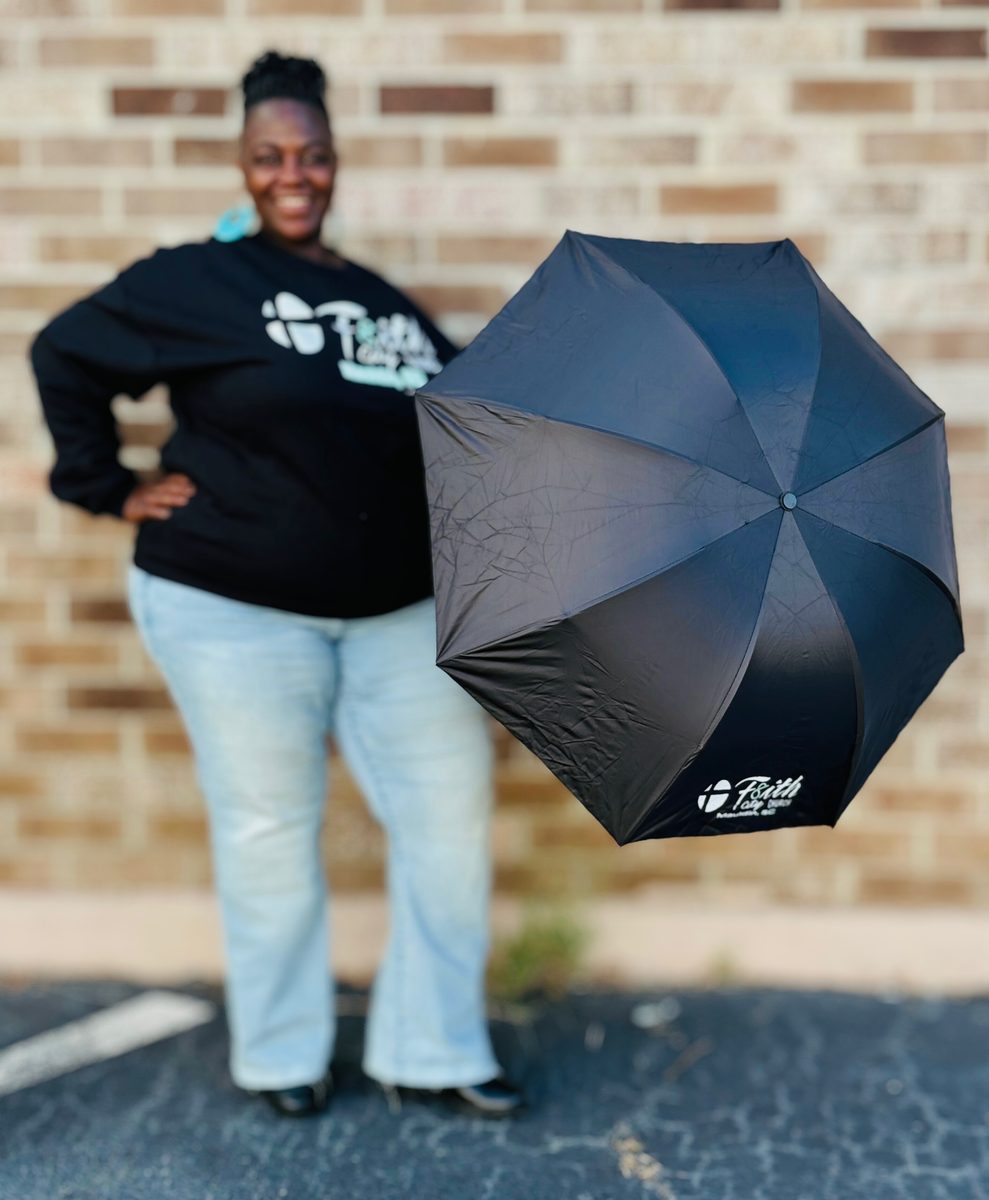 Church member wearing the Umbrella