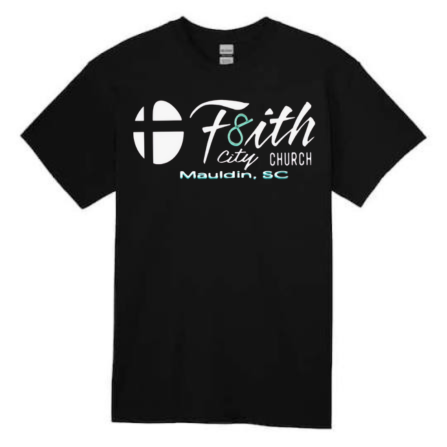 Black F8ith City Church T-shirt